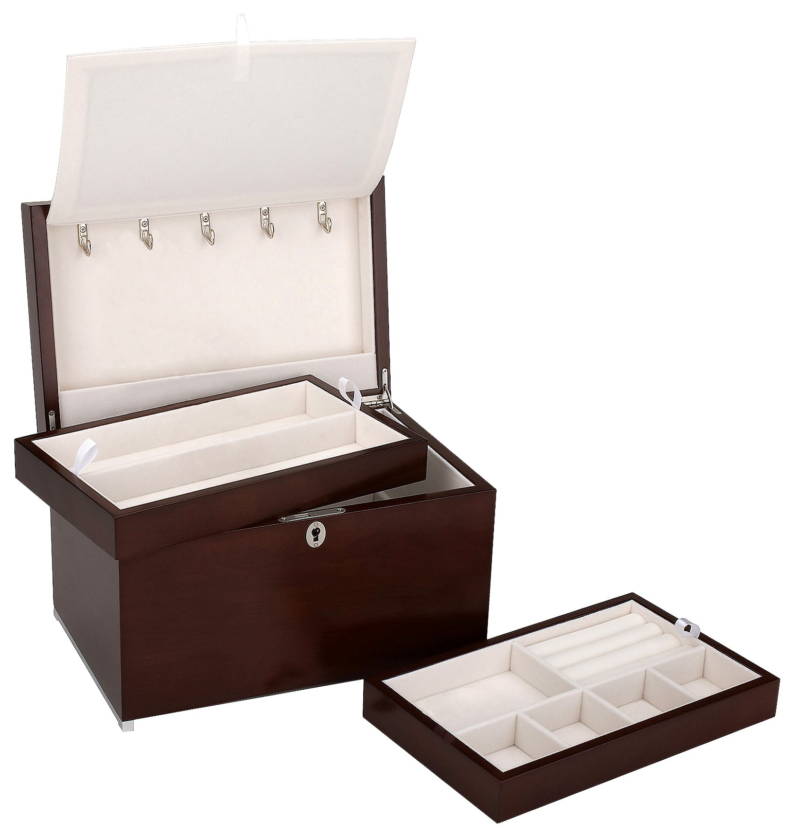希少最安　REED&BARTON リード&バートン　銀器　ハンドクラフトチェスト Amazon.com: Reed & Barton Haley Walnut Finish Jewelry Box, 8.65 LB